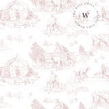 Toile de Jouy Farm Pink