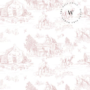 Toile de Jouy Farm Pink