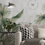 Papel Mural y Vinilico Autoadhesivo para muros de la marca The Wall, diseño de tendencia Tropic Papiro