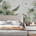 Papel Mural y Vinilico Autoadhesivo para muros de la marca The Wall, diseño de tendencia Tropic Papiro