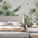 Papel Mural y Vinilico Autoadhesivo para muros de la marca The Wall, diseño de tendencia Tropic Papiro