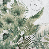 Papel Mural y Vinilico Autoadhesivo para muros de la marca The Wall, diseño de tendencia Tropic Papiro