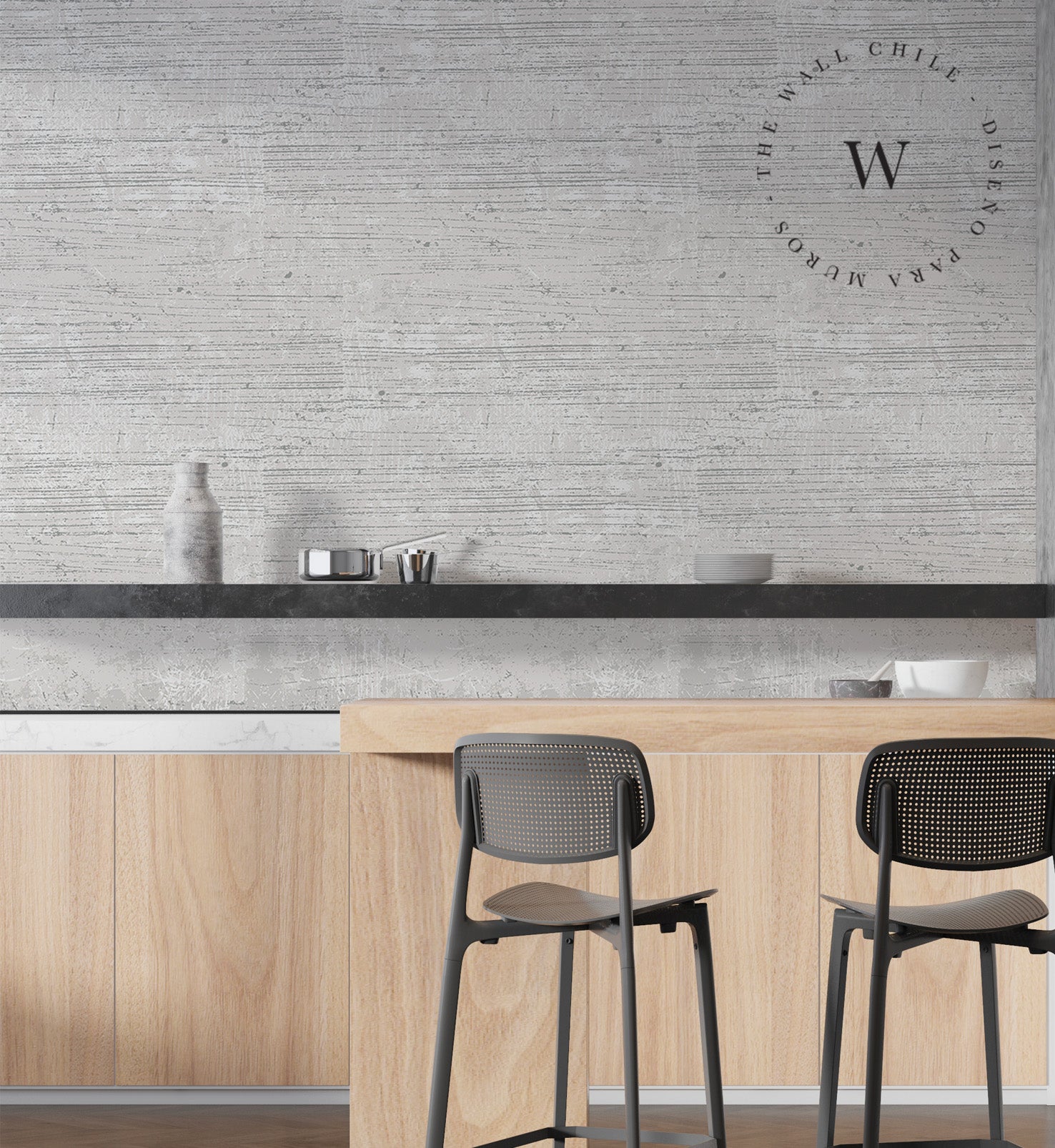 Papel Mural, Papel Pintado, Wallpaper, Mural, Empavonados, Vinilico Autoadhesivo para muros de la marca The Wall, diseño de tendencia Vintage Fabric