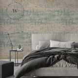  Papel Mural, Papel Pintado, Empavonados, Vinilico Autoadhesivo para muros de la marca The Wall, diseño de tendencia Vintage Grunge