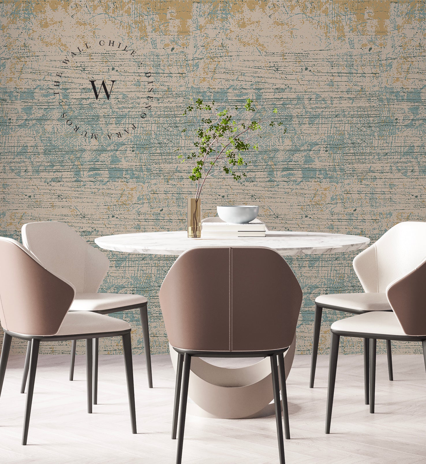  Papel Mural, Papel Pintado, Empavonados, Vinilico Autoadhesivo para muros de la marca The Wall, diseño de tendencia Vintage Grunge