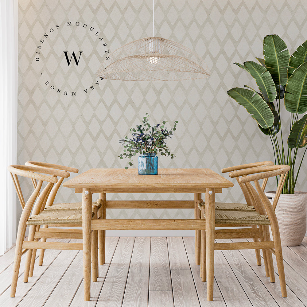 Papel Mural y Vinilico Autoadhesivo para muros de la marca The Wall, diseño de tendencia Watercolor Diamond