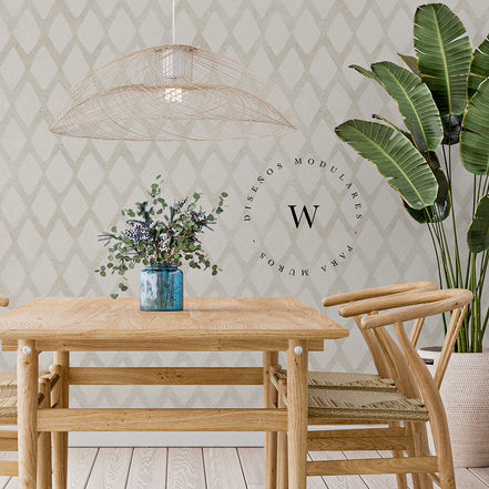 Papel Mural y Vinilico Autoadhesivo para muros de la marca The Wall, diseño de tendencia Watercolor Diamond