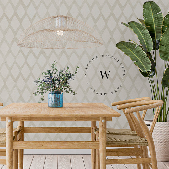 Papel Mural y Vinilico Autoadhesivo para muros de la marca The Wall, diseño de tendencia Watercolor Diamond