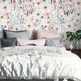 Papel Mural, Papel Pintado, Wallpaper, Mural, Empavonados, Vinilico Autoadhesivo para muros de la marca The Wall, diseño de tendencia Watercolor Garden