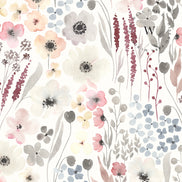 Papel Mural, Papel Pintado, Wallpaper, Mural, Empavonados, Vinilico Autoadhesivo para muros de la marca The Wall, diseño de tendencia Watercolor Garden