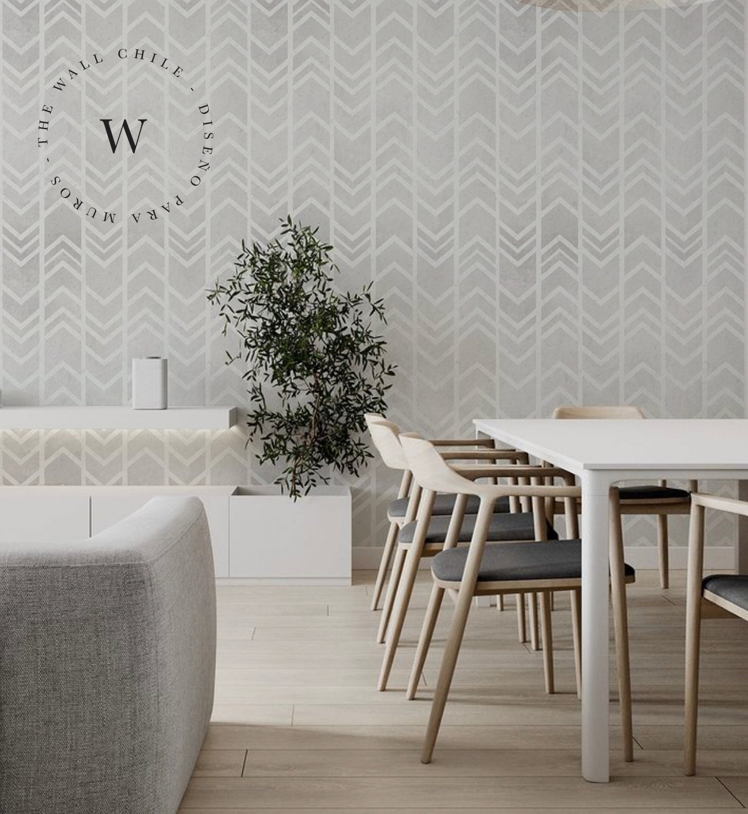 Papel Mural y Vinilico Autoadhesivo para muros de la marca The Wall, diseño de tendencia Waves