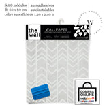 Papel Mural y Vinilico Autoadhesivo para muros de la marca The Wall, diseño de tendencia Waves