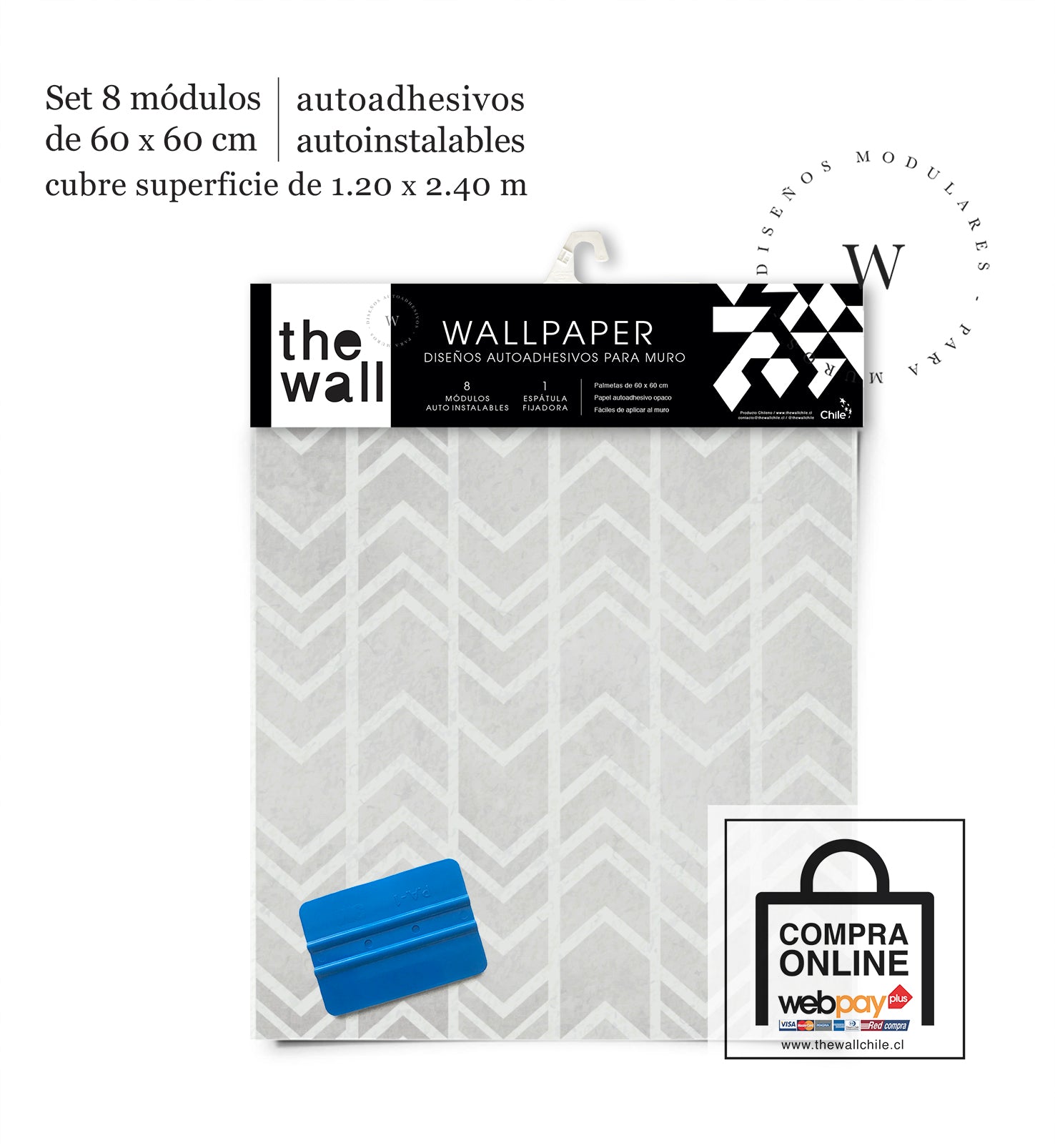 Papel Mural y Vinilico Autoadhesivo para muros de la marca The Wall, diseño de tendencia Waves