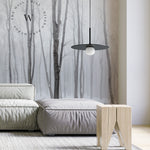 Papel Mural, Papel Pintado, Wallpaper, Mural, Empavonados, Vinilico Autoadhesivo para muros de la marca The Wall, diseño de tendencia White Forest