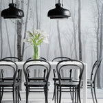 Papel Mural, Papel Pintado, Wallpaper, Mural, Empavonados, Vinilico Autoadhesivo para muros de la marca The Wall, diseño de tendencia White Forest