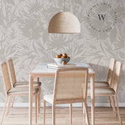Papel Mural, Papel Pintado, Wallpaper, Mural, Empavonados, Vinilico Autoadhesivo para muros de la marca The Wall, diseño de tendencia Wild Flowers.  