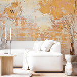 Papel Mural, Papel Pintado, Empavonados, Vinilico Autoadhesivo para muros de la marca The Wall, diseño de tendencia Yellow Wall