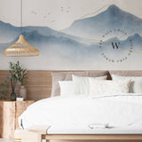 Papel Mural, Papel Pintado, Wallpaper, Mural, Empavonados, Vinilico Autoadhesivo para muros de la marca The Wall, diseño de tendencia Zen Mountain