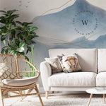 Papel Mural, Papel Pintado, Wallpaper, Mural, Empavonados, Vinilico Autoadhesivo para muros de la marca The Wall, diseño de tendencia Zen Mountain