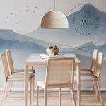 Papel Mural, Papel Pintado, Wallpaper, Mural, Empavonados, Vinilico Autoadhesivo para muros de la marca The Wall, diseño de tendencia Zen Mountain