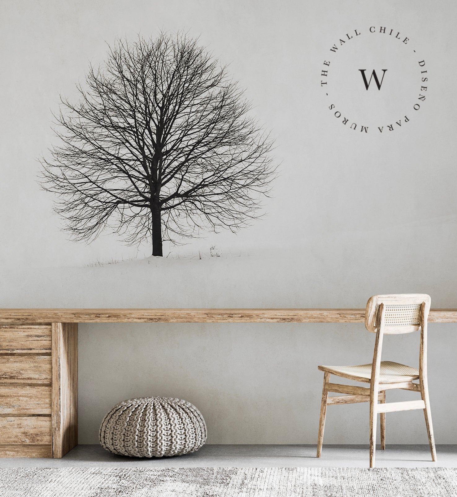 Papel Mural y Vinilico Autoadhesivo para muros de la marca The Wall, diseño de tendencia Alone